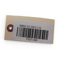 2003-2008 BMW Z4 FM Antenna Amp Amplifier Module, 65-20-6-912-243, F027, OEM, 2003, 2004, 2005, 2006, 2007, 2008