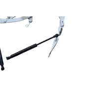 2003-2008 BMW Z4 Trunk Hinge w/Support Set Left/Right Set White 41-62-7-202-567, F027, OEM, 2003, 2004, 2005, 2006, 2007, 2008