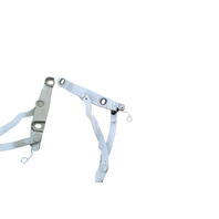 2003-2008 BMW Z4 Trunk Hinge w/Support Set Left/Right Set White 41-62-7-202-567, F027, OEM, 2003, 2004, 2005, 2006, 2007, 2008