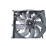 2003-2008 BMW Z4 A/C Radiator Cooling Fan Set w/ Shroud, 17-42-7-519-704, F027, OEM, 2003, 2004, 2005, 2006, 2007, 2008
