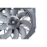 2003-2008 BMW Z4 A/C Radiator Cooling Fan Set w/ Shroud, 17-42-7-519-704, F027, OEM, 2003, 2004, 2005, 2006, 2007, 2008