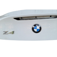 2003-2008 BMW Z4 Trunk Decklid Luggage Lid White, 41-62-7-068-277, F027, OEM, 2003, 2004, 2005, 2006, 2007, 2008