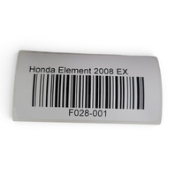 2007-2011 Honda Element Instrument Speedometer Bezel Panel Trim Titanium Set(5), 77105-SCV-A01ZE, F028, OEM, 2007, 2008, 2009, 2010, 2011