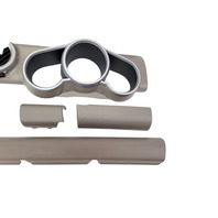 2007-2011 Honda Element Instrument Speedometer Bezel Panel Trim Titanium Set(5), 77105-SCV-A01ZE, F028, OEM, 2007, 2008, 2009, 2010, 2011
