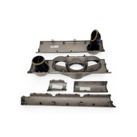 2007-2011 Honda Element Instrument Speedometer Bezel Panel Trim Titanium Set(5), 77105-SCV-A01ZE, F028, OEM, 2007, 2008, 2009, 2010, 2011