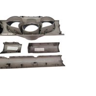 2007-2011 Honda Element Instrument Speedometer Bezel Panel Trim Titanium Set(5), 77105-SCV-A01ZE, F028, OEM, 2007, 2008, 2009, 2010, 2011