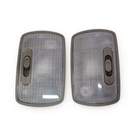 2007-2008 Honda Element  Rear Center & Rear Roof Interior Map Light Lamp Titanium, Set, 34250-S5P-A01ZG, F028, OEM, 2007, 2008