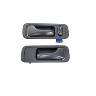 2003-2010 Honda Element Interior Door Handle Front Right/Left Black Set, 72120-SCV-A01ZA, 72165-SCV-A01ZA, F028, OEM, 2003, 2004, 2005, 2006, 2007, 2008, 2009, 2010