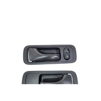 2003-2010 Honda Element Interior Door Handle Front Right/Left Black Set, 72120-SCV-A01ZA, 72165-SCV-A01ZA, F028, OEM, 2003, 2004, 2005, 2006, 2007, 2008, 2009, 2010