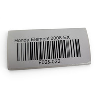 2007-2008 Honda Element Rear Door Access Cover Trim Garnish Exterior Left/Right Galaxy Grey Set, 72965-SCV-A11ZG, F028, OEM, 2007, 2008