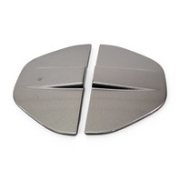 2007-2008 Honda Element Rear Door Access Cover Trim Garnish Exterior Left/Right Galaxy Grey Set, 72965-SCV-A11ZG, F028, OEM, 2007, 2008