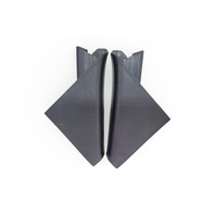 2003-2011 Honda Element Front Door Sash Corner Garnish Cover Left/Right Set 72480-SCV-A00ZA, F028, OEM, 2003, 2004, 2005, 2006, 2007, 2008, 2009, 2010, 2011