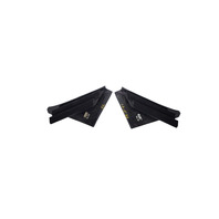 2003-2011 Honda Element Front Door Sash Corner Garnish Cover Left/Right Set 72480-SCV-A00ZA, F028, OEM, 2003, 2004, 2005, 2006, 2007, 2008, 2009, 2010, 2011