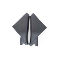2003-2011 Honda Element Front Door Sash Corner Garnish Cover Left/Right Set 72480-SCV-A00ZA, F028, OEM, 2003, 2004, 2005, 2006, 2007, 2008, 2009, 2010, 2011