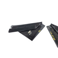 2003-2011 Honda Element Front Door Sash Corner Garnish Cover Left/Right Set 72480-SCV-A00ZA, F028, OEM, 2003, 2004, 2005, 2006, 2007, 2008, 2009, 2010, 2011
