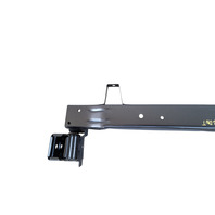 2003-2008 Honda Element Front Bumper Reinforcement Bar Beam Black, 71130-SCV-A00ZZ, F028, OEM, 2003, 2004, 2005, 2006, 2007, 2008