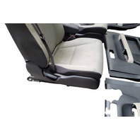 2007-2008 Honda Element Front/Rear Right/Left Seat, Door Panel, Trim Titanium Set(8), F028, OEM, 2007, 2008
