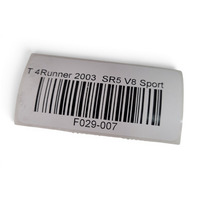 2003-2009 Toyota 4Runner Front Right/Left Roof Rack Leg Cover Silver Metallic, 63492-35010, F029, OEM, 2003. 2004, 2005, 2006, 2007, 2008, 2009