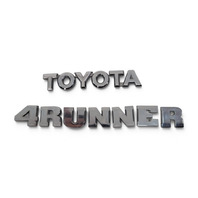 2003-2009 Toyota 4Runner Trunk Lid Liftgate Tailgate Back Door 'TOYOTA' '4RUNNER' Emblem Set, 75445-35050, F029, OEM, 2003, 2004, 2005, 2006, 2007, 2008, 2009