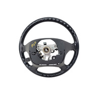 2003-2005 Toyota 4Runner Wheel Black Leather 45100-58010-B0, F029, OEM, 2003, 2004, 2005,
