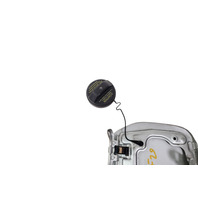 2003-2009 Toyota 4Runner Fuel Filler Gas Lid Door Silver Metallic, 77350-35050, F029, OEM, 2003, 2004, 2005, 2006