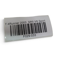 2003-2009 Toyota 4Runner Fuel Filler Gas Lid Door Silver Metallic, 77350-35050, F029, OEM, 2003, 2004, 2005, 2006