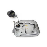 2003-2009 Toyota 4Runner Fuel Filler Gas Lid Door Silver Metallic, 77350-35050, F029, OEM, 2003, 2004, 2005, 2006