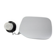 2003-2009 Toyota 4Runner Fuel Filler Gas Lid Door Silver Metallic, 77350-35050, F029, OEM, 2003, 2004, 2005, 2006