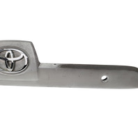 2003-2009 Toyota 4Runner Liftgate Lower Trim Panel Garnish w/Emblem Silver Metallic, 76801-35380-B0, F029, OEM, 2003, 2004, 2005, 2006, 2007, 2008, 2009