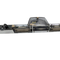 2003-2009 Toyota 4Runner Liftgate Lower Trim Panel Garnish w/Emblem Silver Metallic, 76801-35380-B0, F029, OEM, 2003, 2004, 2005, 2006, 2007, 2008, 2009