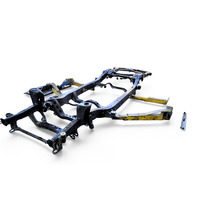 2003-2009 Toyota 4Runner V8 4X2 Front Center Rear Frame Section Assembly Cut, F029, OEM, 2003, 2004, 2005, 2006, 2007, 2008, 2009