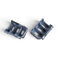 2003-2006 Toyota 4Runner Front Bumper Mounting Bracket Left/Right Set (2) 52145-35050, F029, OEM, 2003, 2004, 2005, 2006
