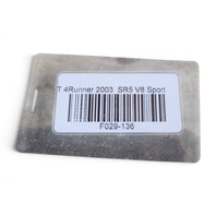 2003-2005 Toyota 4Runner Master Brake Cylinder ABS Pump Actuator 47050-60081, F029, OEM, 2003, 2004, 2005