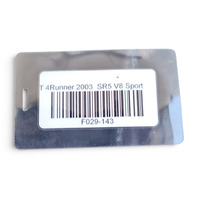 2003-2009 Toyota 4Runner Under Engine Cover Shield No.2 51450-35010, F029, OEM, 2003, 2004, 2005, 2006, 2007, 2008, 2009