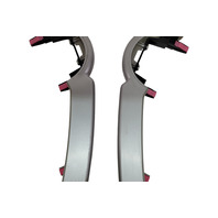 2007-2014 Toyota FJ Cruiser Instrument Center Panel Finish Trim Panel Set (2) 55012-35011, F030, OEM, 2007, 2008, 2009, 2010, 2011, 2012, 2013, 2014
