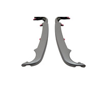 2007-2014 Toyota FJ Cruiser Instrument Center Panel Finish Trim Panel Set (2) 55012-35011, F030, OEM, 2007, 2008, 2009, 2010, 2011, 2012, 2013, 2014