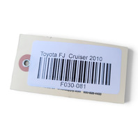 2007-2014 Toyota FJ Cruiser Rear Quarter Opening Flare Left 75606-35103, F030, OEM, 2007, 2008, 2009, 2010, 2011, 2012, 2013, 2014
