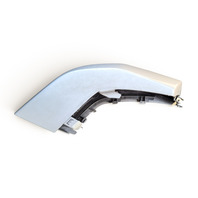2007-2014 Toyota FJ Cruiser Rear Right Bumper Extension End Cap Iceberg White, 52462-35021, F030, OEM, 2007, 2008, 2009, 2010, 2011, 2012, 2013, 2014