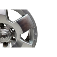 2007-2011 Toyota FJ Cruiser Alloy Wheel, Rim Disc, 17X7.5J 6 Spoke #3, 42611-35480, F030, OEM, 2007, 2008, 2009, 2010, 2011