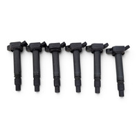 2009-2014 Toyota FJ Cruiser Ignition Ignitor Coil Plug Set(6) 4.0L 90919-02256, F030, OEM, 2009, 2010, 2011, 2012, 2013, 2014