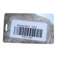 2004-2008 Mazda RX-8 Positive Starter Cable Wire, F031, OEM, 2004, 2005, 2006, 2007, 2008
