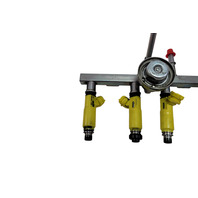 2004-2008 Mazda RX-8 RX8 RX8 Fuel Injectors Gas Sender Set (4) Denso N3H2-13-250, F031, OEM, 2004, 2005, 2006, 2007, 2008
