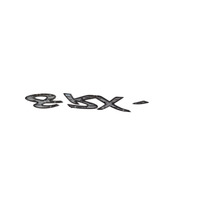 2004-2008 Mazda RX-8 Rear Trunk Lift-gate Deck Lid Emblem "RX-8" ONLY F151-51-721A, F031, OEM, 2004, 2005, 2006, 2007, 2008