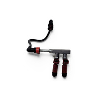 2004-2008 Mazda RX-8 RX8 Fuel Injectors Gas Sender Set (2) Denso N3H2-13-250, F031, OEM, 2004, 2005, 2006, 2007, 2008
