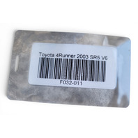 2003-2009 Toyota4Runner Engine Valve Cylinder Head Cover Left 11202-31010, F032, OEM, 2003, 2004, 2005, 2006, 2007, 2008, 2009