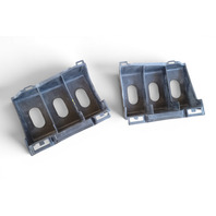 2003-2006 Toyota 4Runner Front Bumper Mounting Bracket Left/Right Set (2) 52145-35050, F032, OEM, 2003, 2004, 2005, 2006