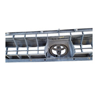 2003-2006 Toyota 4Runner Front Bumper Upper Grill Silver Metallic, 53100-35860-B0, F032, OEM, 2003, 2004, 2005, 2006