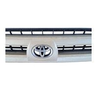 2003-2006 Toyota 4Runner Front Bumper Upper Grill Silver Metallic, 53100-35860-B0, F032, OEM, 2003, 2004, 2005, 2006