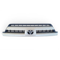 2003-2006 Toyota 4Runner Front Bumper Upper Grill Silver Metallic, 53100-35860-B0, F032, OEM, 2003, 2004, 2005, 2006