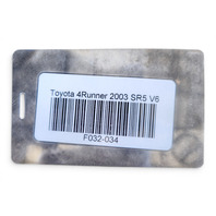 2003-2009 Toyota 4Runner VVT-i Engine Cover V6 4.0L 11259-31011, F032, OEM, 2003, 2004, 2005, 2006, 2007, 2008, 2009